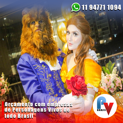 A Bela e a Fera Personagens Vivos para Festas A Bela e a Fera Personagens Vivos para Festas