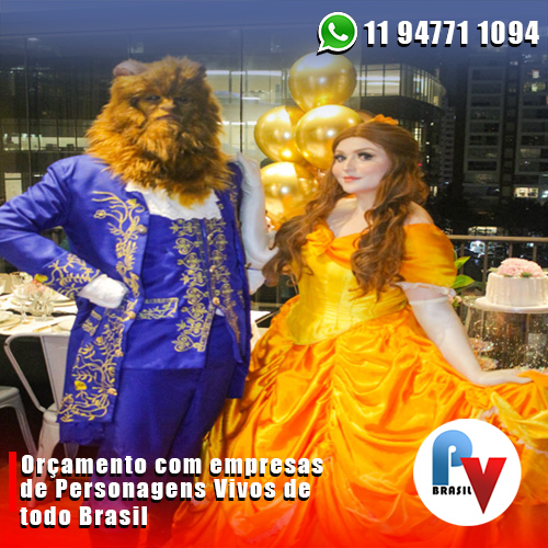 A Bela e a Fera Personagens Vivos para Festas A Bela e a Fera Personagens Vivos para Festas