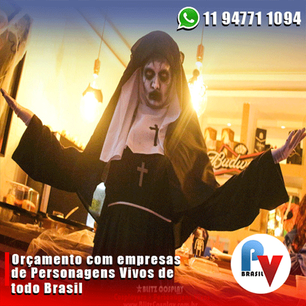 Os melhores personagens vivos para a sua festa Os melhores personagens vivos