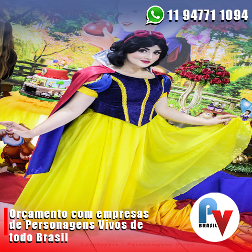 Branca de Neve Personagem Vivo para Festas Branca de Neve Personagem Vivo para Festas