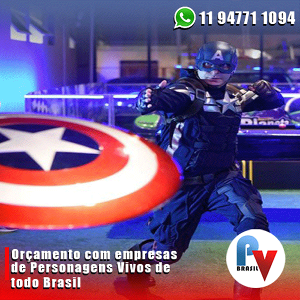 Os melhores personagens vivos para a sua festa Os melhores personagens vivos
