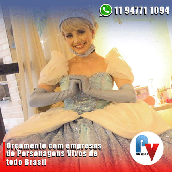 Os melhores personagens vivos para a sua festa Os melhores personagens vivos