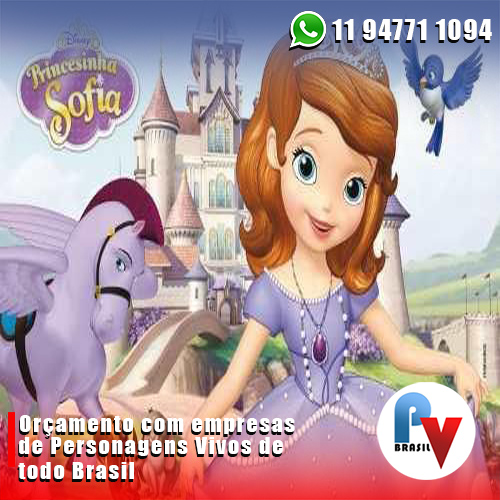 Contratar Cosplay da Princesinha Sofia Contratar Cosplay da Princesinha Sofia