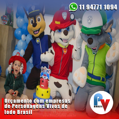 Contratar Cosplay da Patrulha Canina Contratar Cosplay da Patrulha Canina