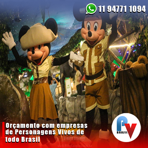 Contratar Cosplay do Mickey e Minnie Safari