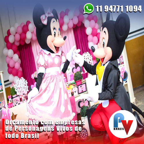 Contratar Mickey e Minnie Rosa Personagens Vivos Contratar Mickey e Minnie Rosa Personagens Vivos