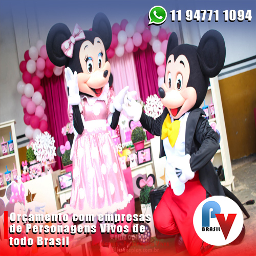 Contratar Mickey e Minnie Rosa Personagens Vivos Contratar Mickey e Minnie Rosa Personagens Vivos