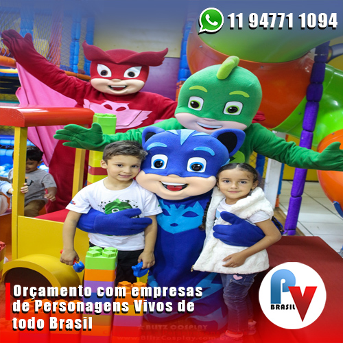Contratar PJ Masks Personagens Vivos