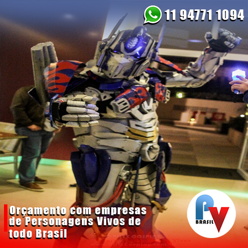 Optimus Prime Personagem Vivo - Blitz Cosplay