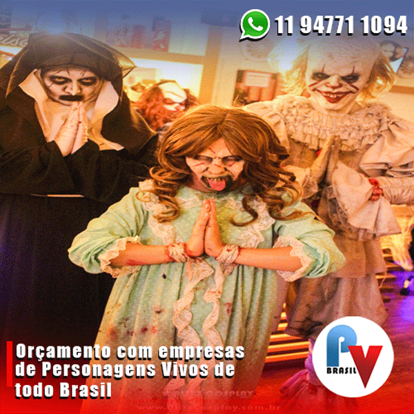Os melhores personagens vivos para a sua festa Os melhores personagens vivos