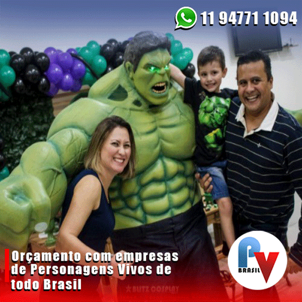 Os melhores personagens vivos para a sua festa Os melhores personagens vivos
