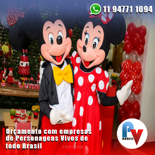 Mickey e Minnie Personagens Vivos para Festas Mickey e Minnie Personagens Vivos para Festas