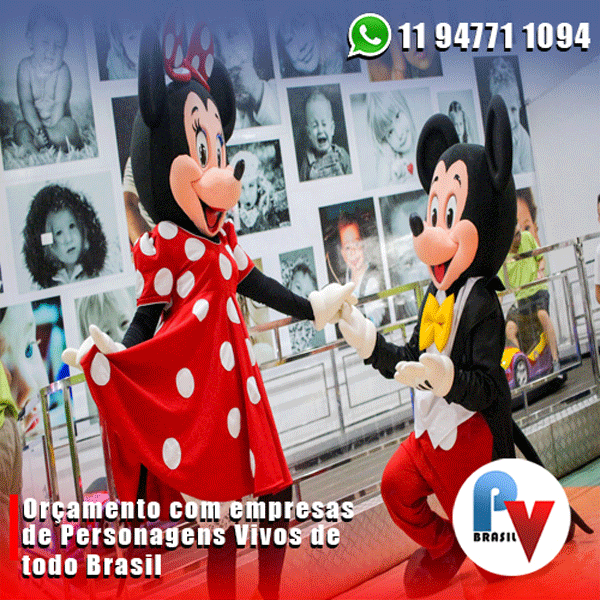 Os melhores personagens vivos para a sua festa Os melhores personagens vivos