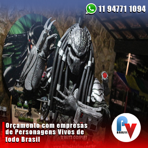 O Predador Personagens Vivos para Festas O Predador Personagens Vivos para Festas