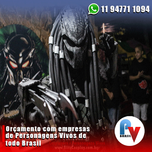 Os melhores personagens vivos para a sua festa Os melhores personagens vivos