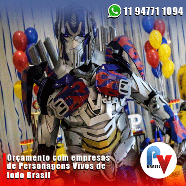 Os melhores personagens vivos para a sua festa Os melhores personagens vivos