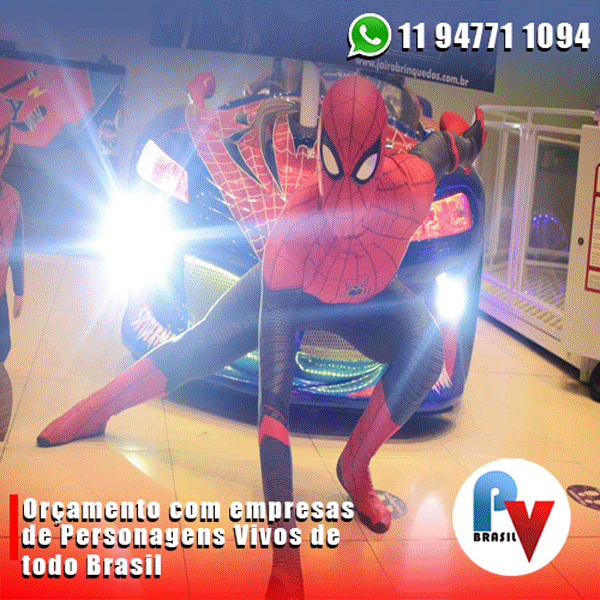 Os melhores personagens vivos para a sua festa Os melhores personagens vivos