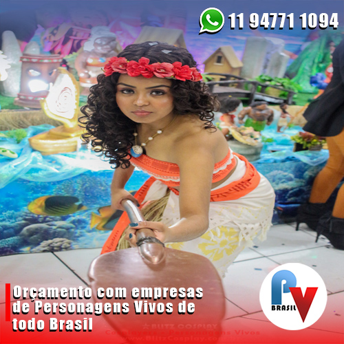 Personagens Vivos da Moana Personagens Vivos da Moana