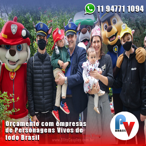 Personagens Vivos da Patrulha Canina