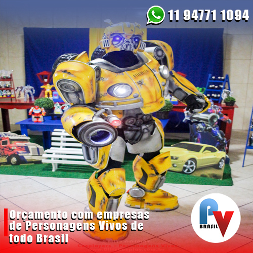 Personagens Vivos do Transformers Personagens Vivos do Transformers