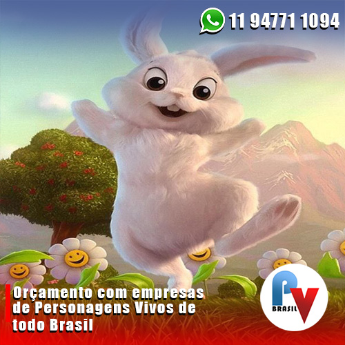 Personagem Vivo do Coelhinho da Páscoa Personagem Vivo do Coelhinho da Páscoa