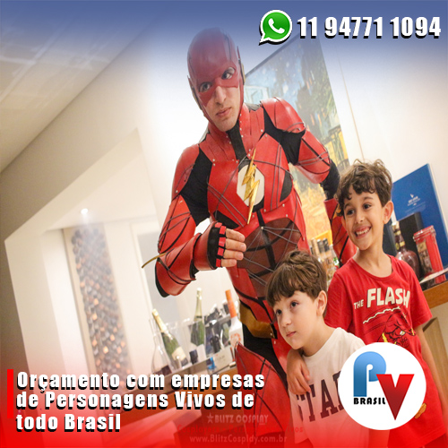 Personagem Vivo do Flash Personagem Vivo do Flash