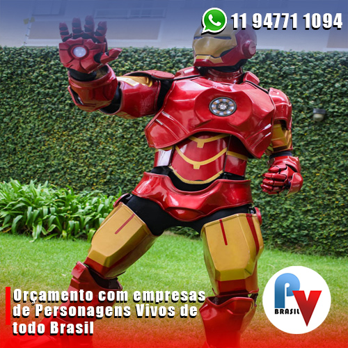 Personagem Vivo do Homem de Ferro Personagem Vivo do Homem de Ferro