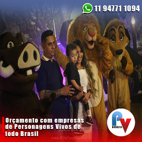 Personagens Vivos do Rei Leão Personagens Vivos do Rei Leão