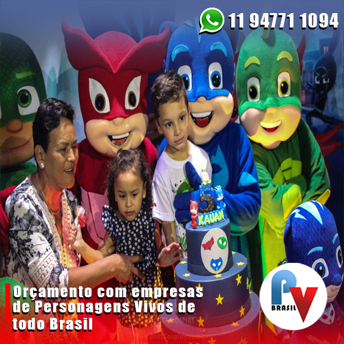 PJ Masks Personagens Vivos para Festas