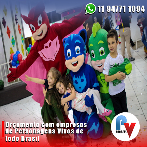 PJ Masks Personagens Vivos para Festas