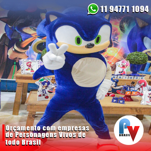 Sonic Personagens Vivos para Festas Sonic Personagens Vivos para Festas