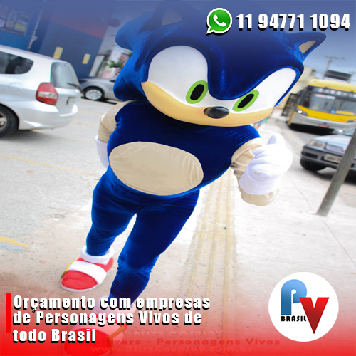 Sonic Personagens Vivos para Festas Sonic Personagens Vivos para Festas