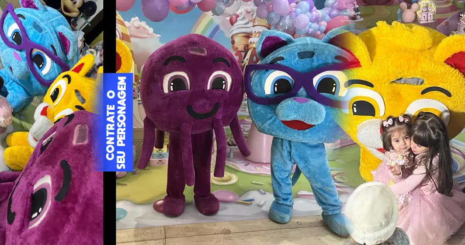 Contratar Bolo Fofo Personagem Vivo